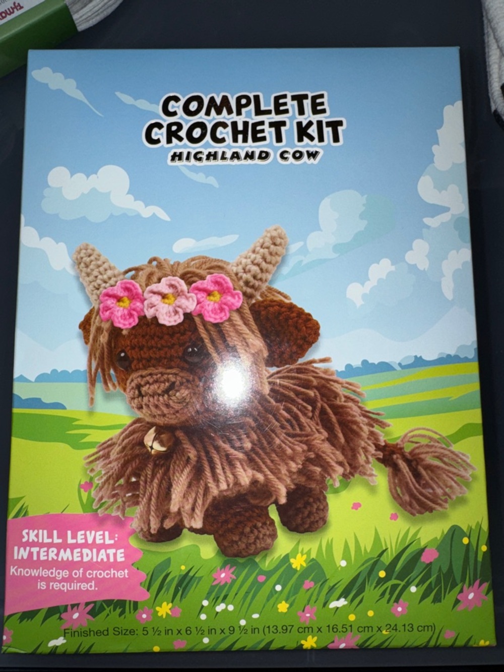 Complete Crochet Kit - Highland Cow Plush (Brown)